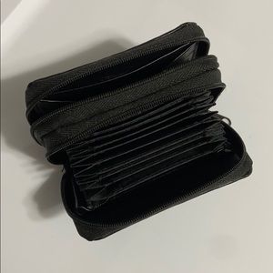 Black leather wallet